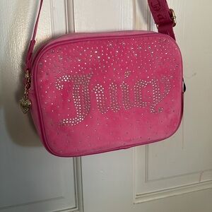 Juicy Couture Pink Small Crossbody Shoulder Bag Studded